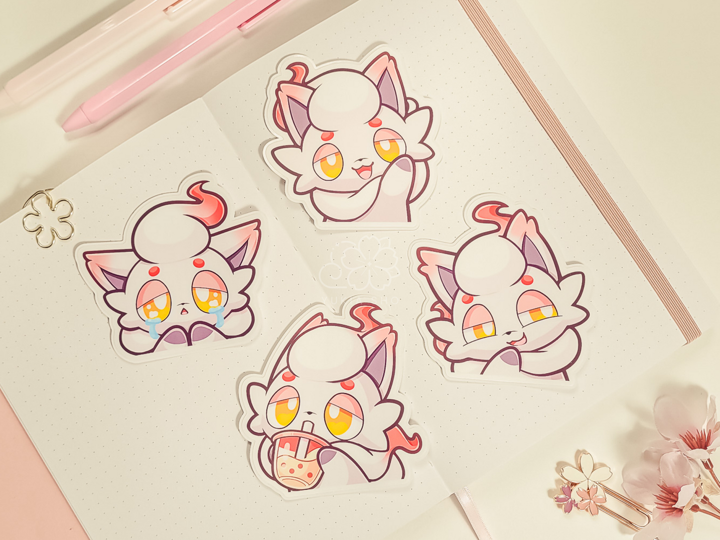 PKMN Hisuian Zoru Starter 3" Vinyl Stickers