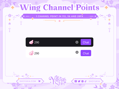 Angel Wing Channel Points - Yukia Sho Studios
