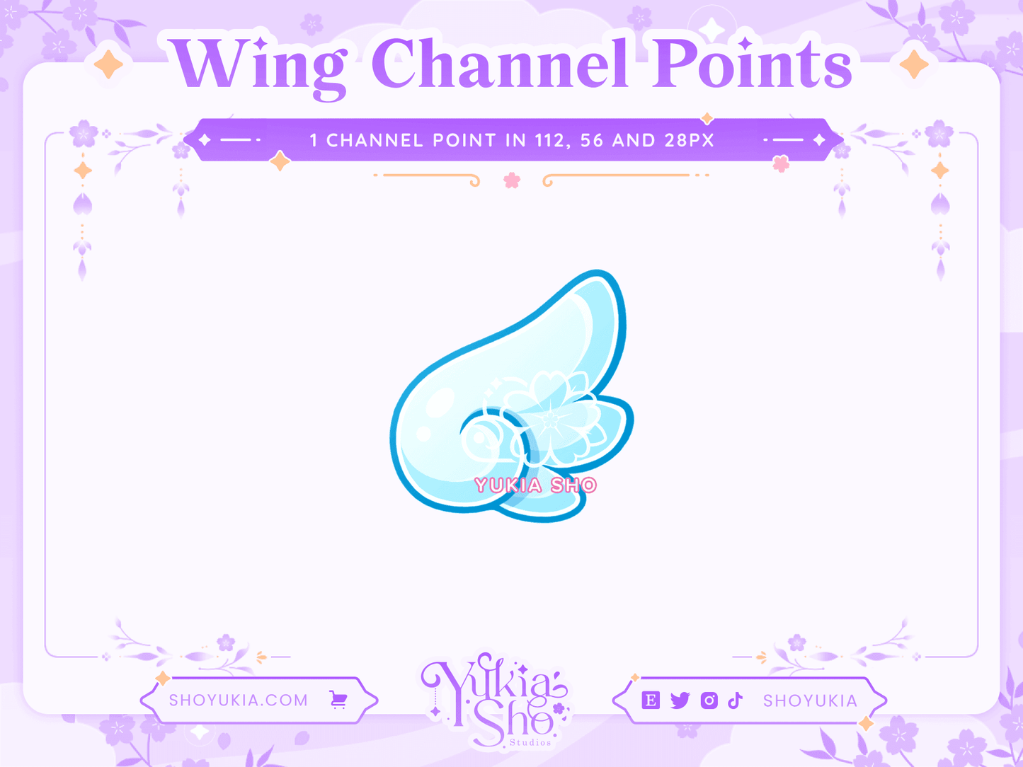 Angel Wing Twitch Channel Point Icon - Yukia Sho Studios Ltd.