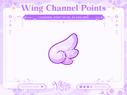 Angel Wing Twitch Channel Point Icon - Yukia Sho Studios Ltd.