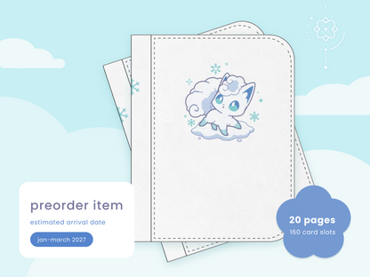 [preorder] snowy mountains tcg binder