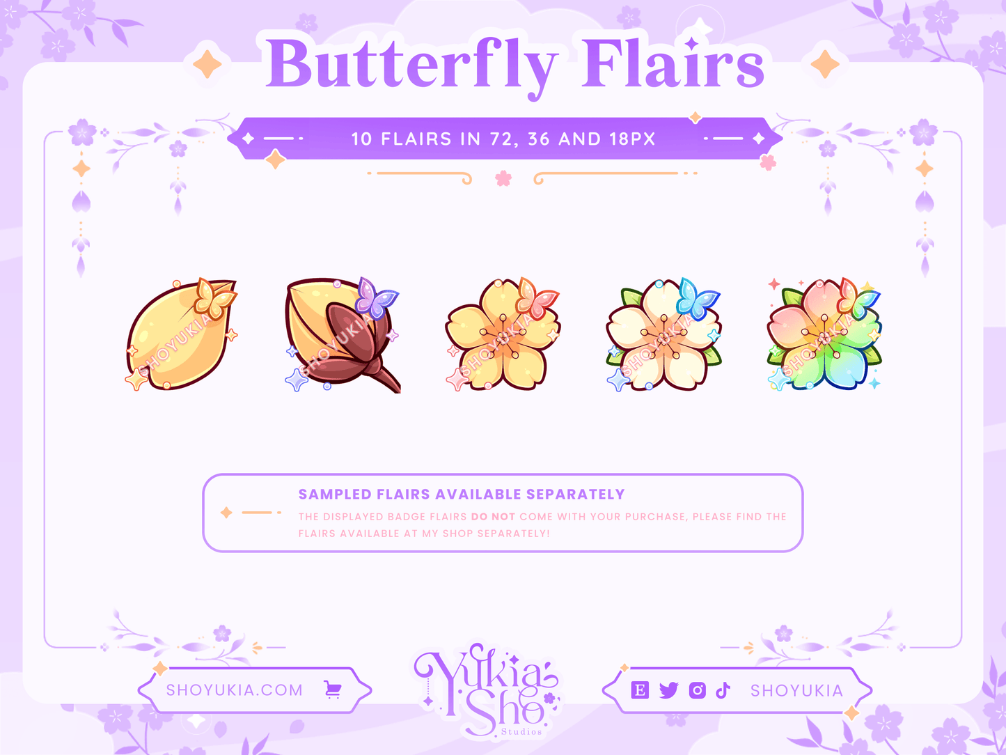 Blooming Sakura Sub Badges