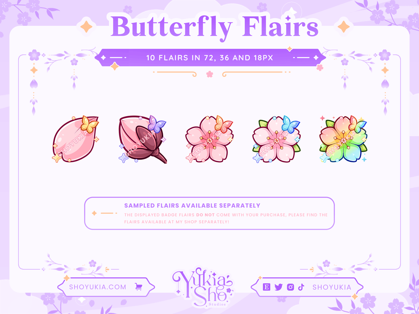 Blooming Sakura Sub Badges