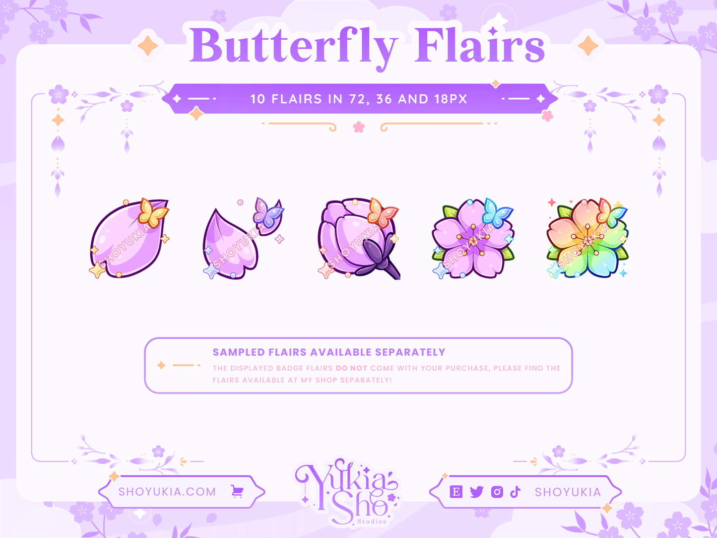 Blooming Sakura Sub Badges