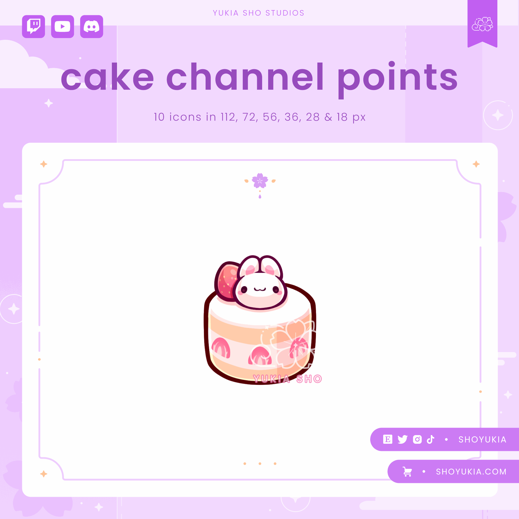 Bunny Cake Channel Points - Yukia Sho Studios Ltd.