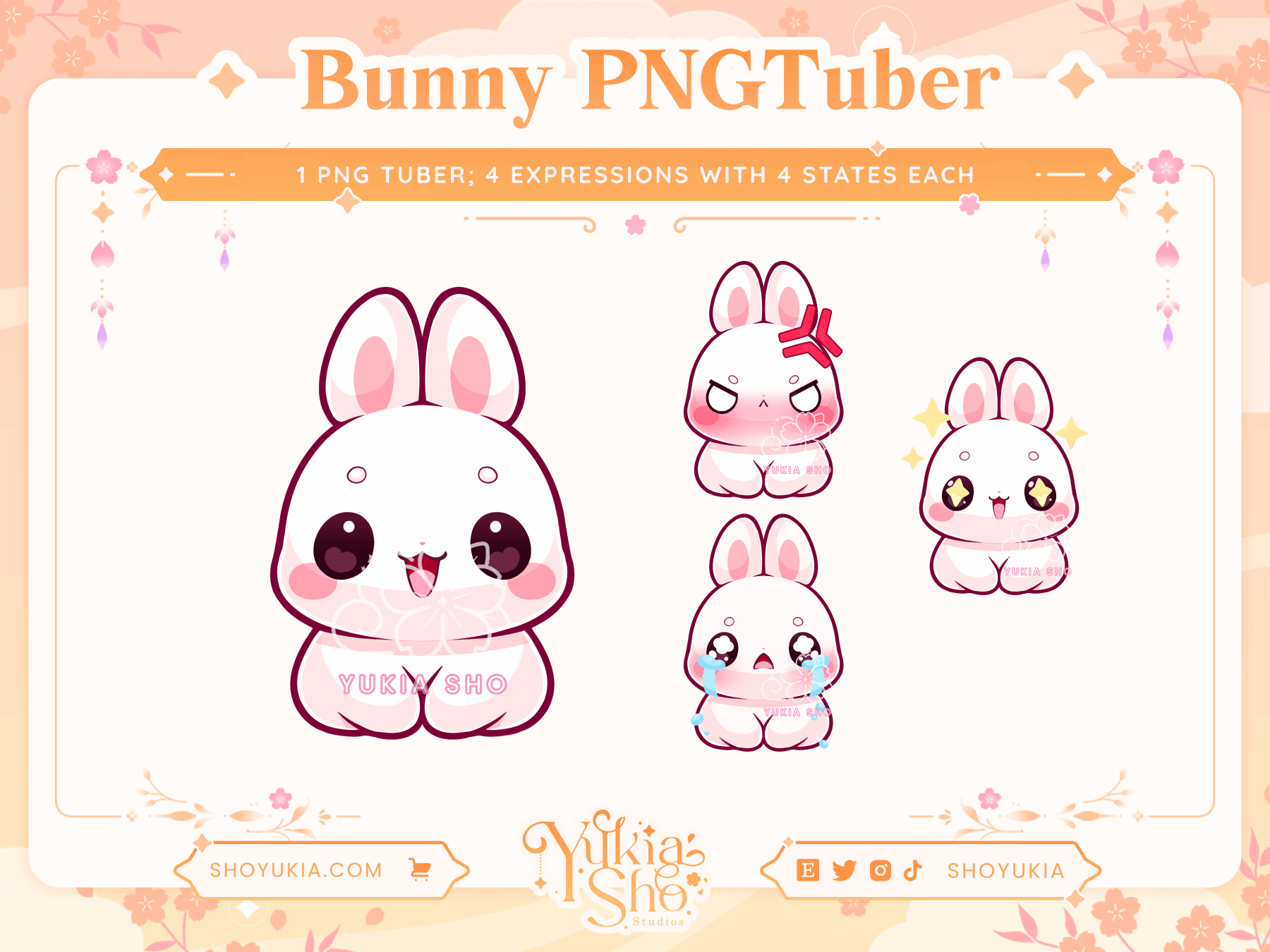 Bunny Chibi PNGTuber - Yukia Sho Studios Ltd.