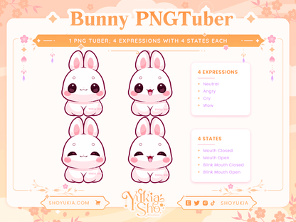 Bunny Chibi PNGTuber - Yukia Sho Studios Ltd.