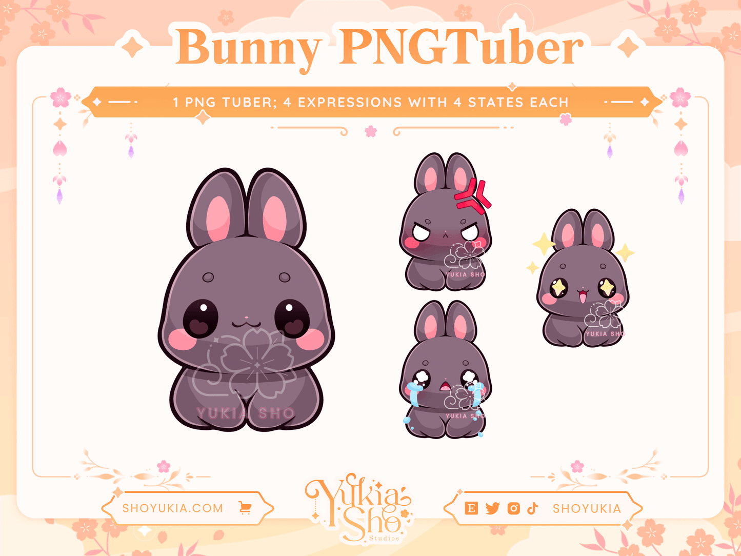 Bunny Chibi PNGTuber - Yukia Sho Studios Ltd.