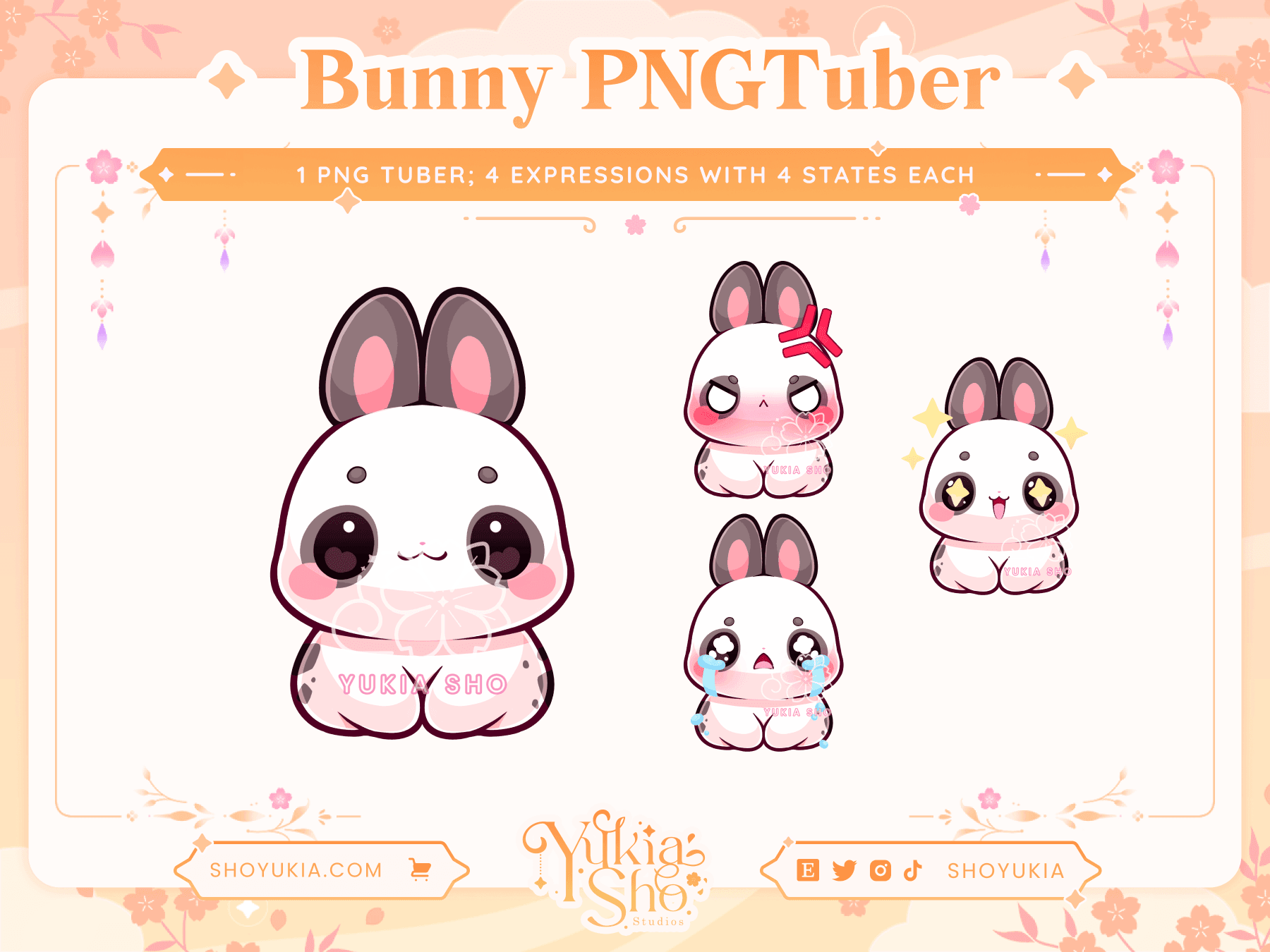 Bunny Chibi PNGTuber - Yukia Sho Studios Ltd.