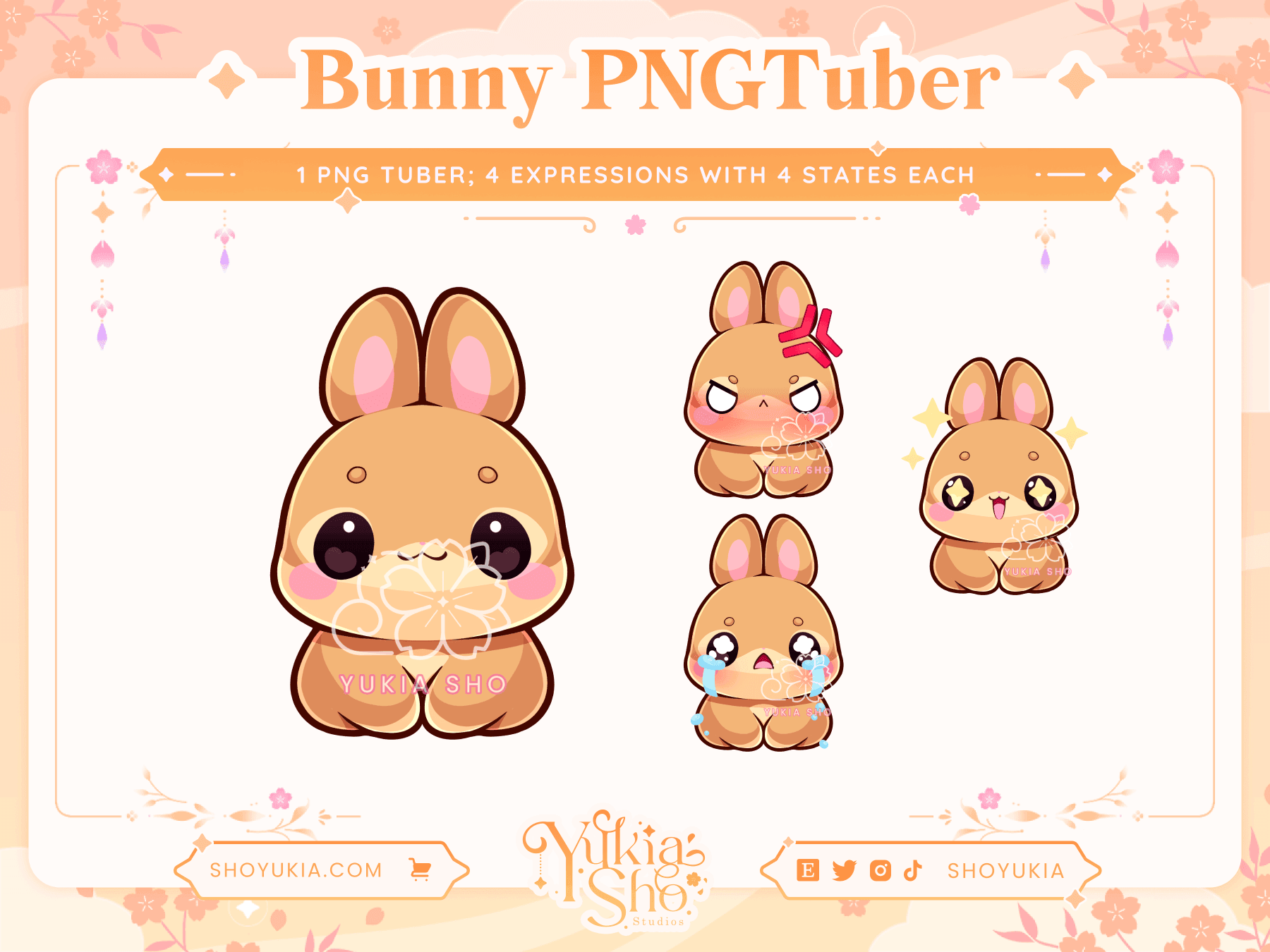 Bunny Chibi PNGTuber - Yukia Sho Studios Ltd.