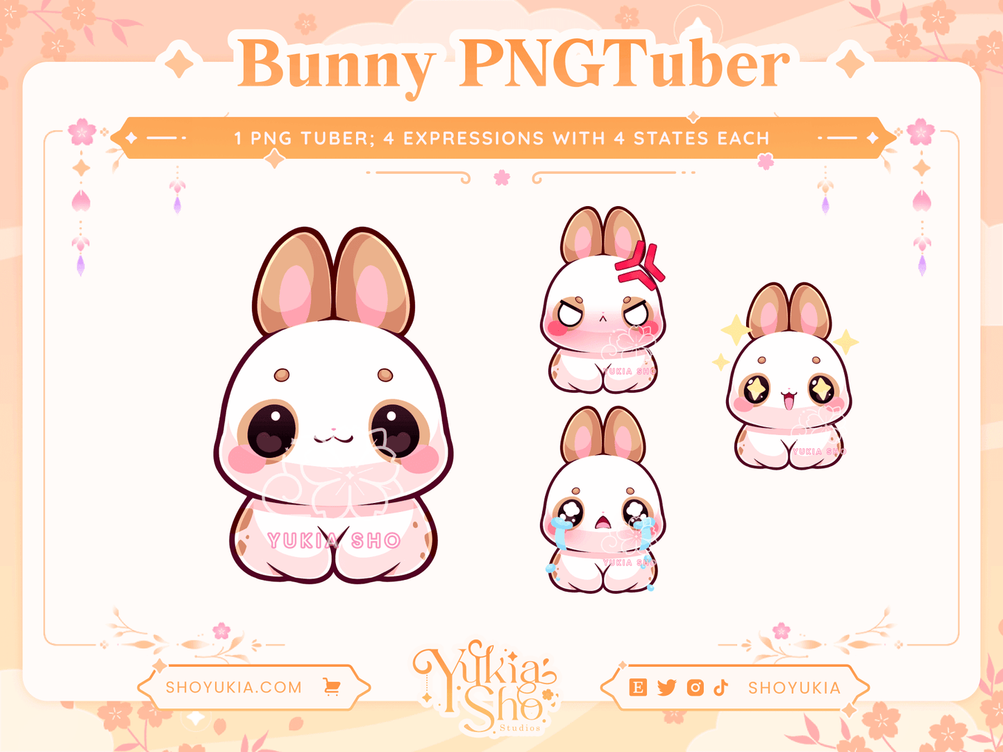 Bunny Chibi PNGTuber - Yukia Sho Studios Ltd.