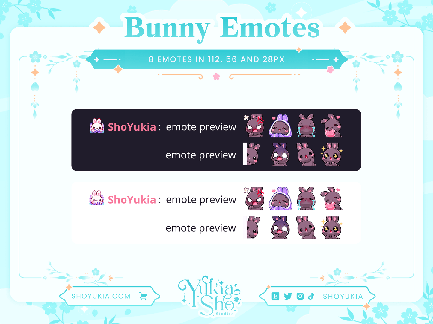 Bunny Emotes - Yukia Sho Studios Ltd.