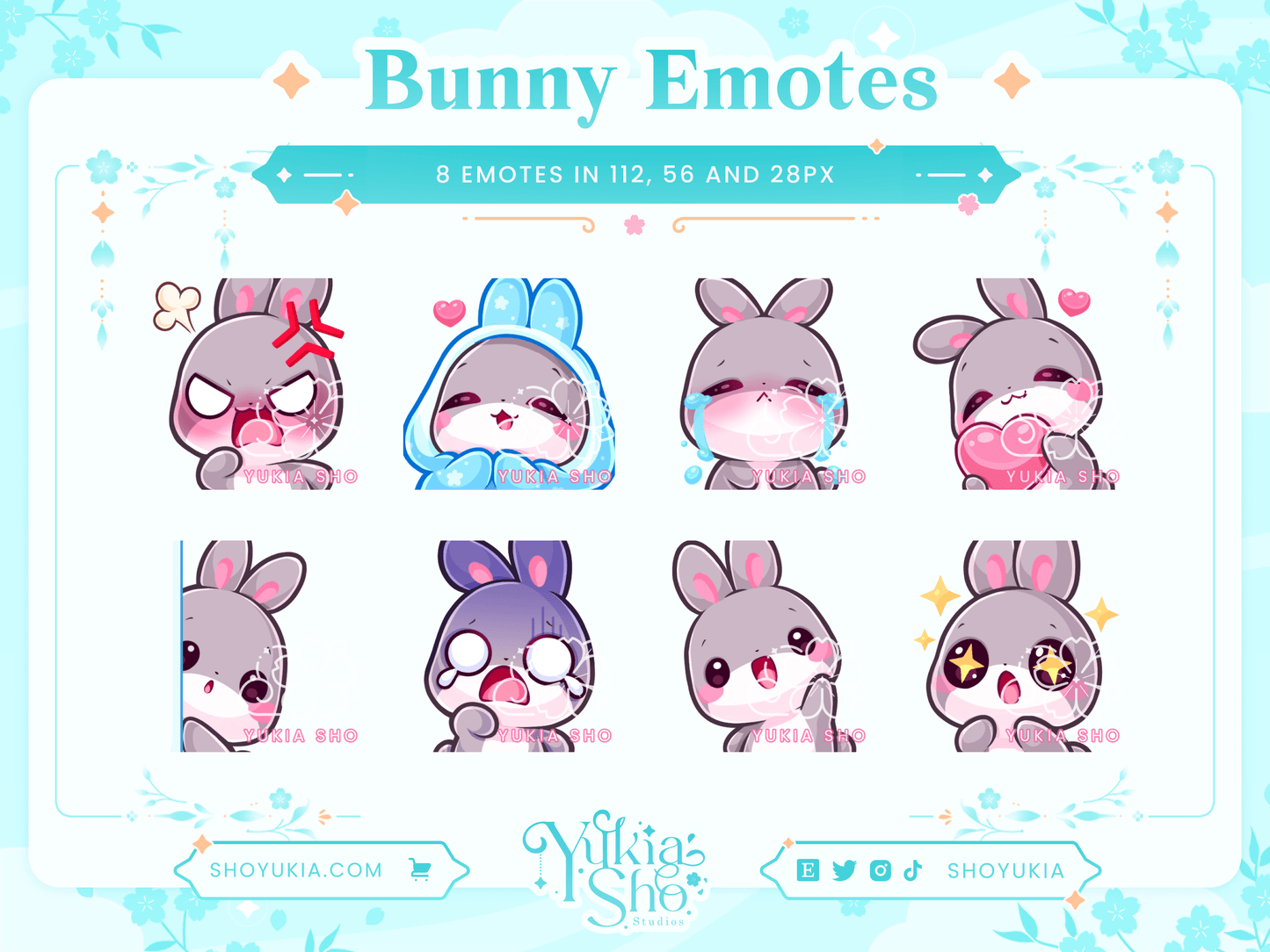 Bunny Emotes - Yukia Sho Studios