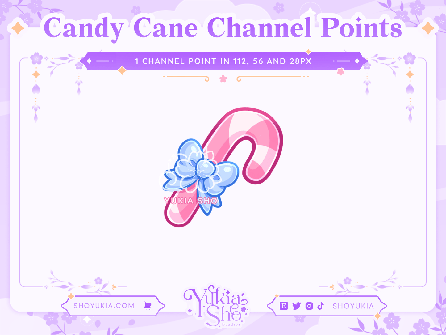 Candy Cane Channel Points - Yukia Sho Studios