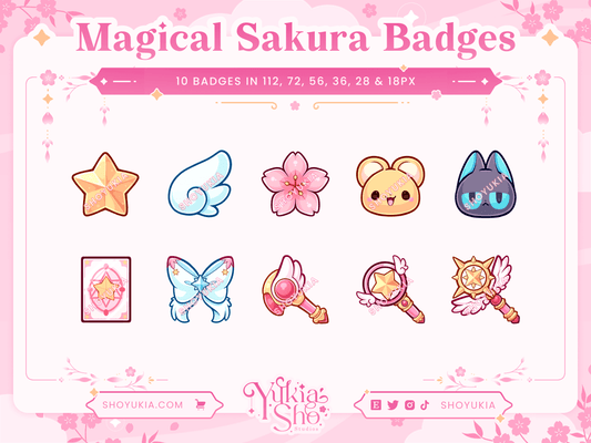 Magical Girl Sakura Sub Badges