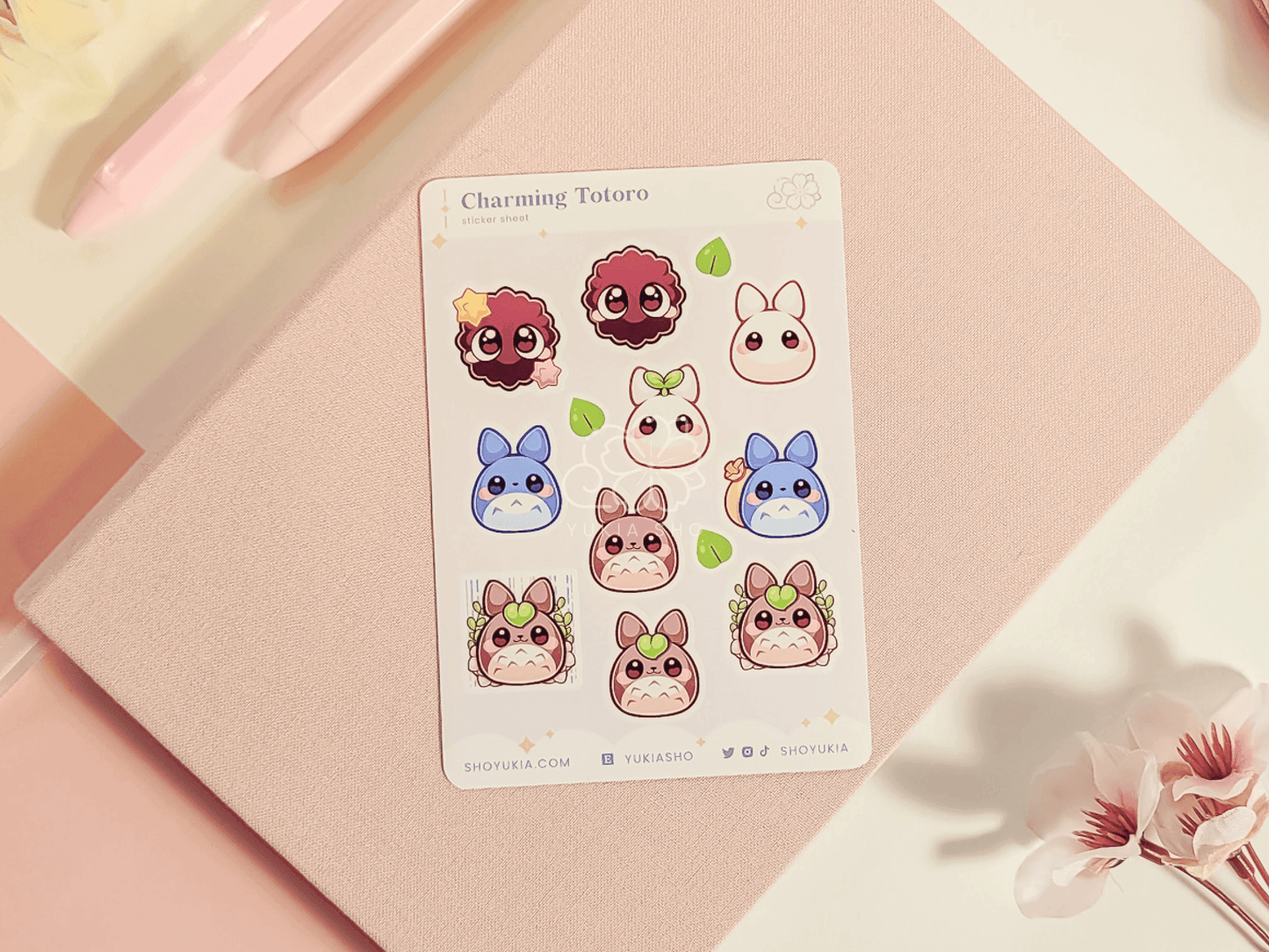 Charming Forest Spirit Mini Sticker Sheet - Yukia Sho Studios Ltd.