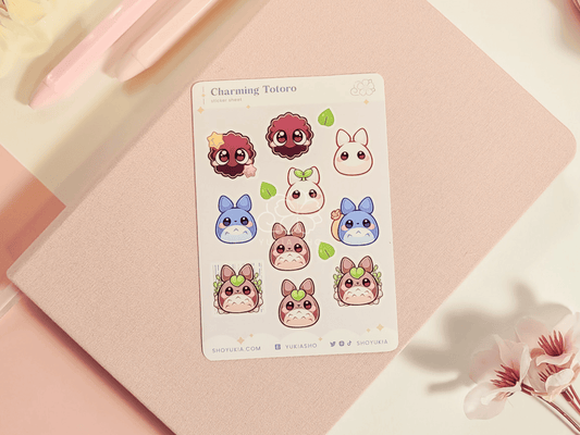 Charming Forest Spirit Mini Sticker Sheet - Yukia Sho Studios Ltd.