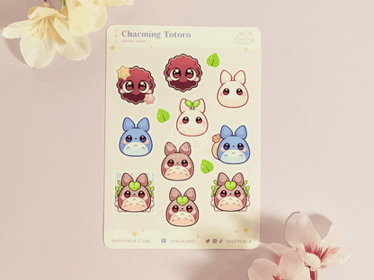 Charming Forest Spirit Mini Sticker Sheet - Yukia Sho Studios Ltd.