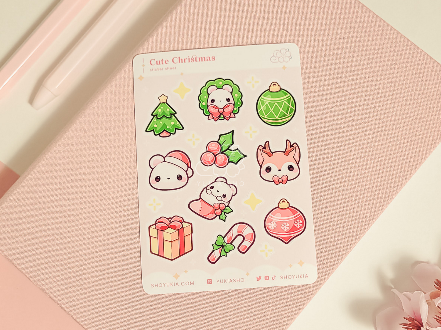 Cute Christmas Mini Sticker Sheet