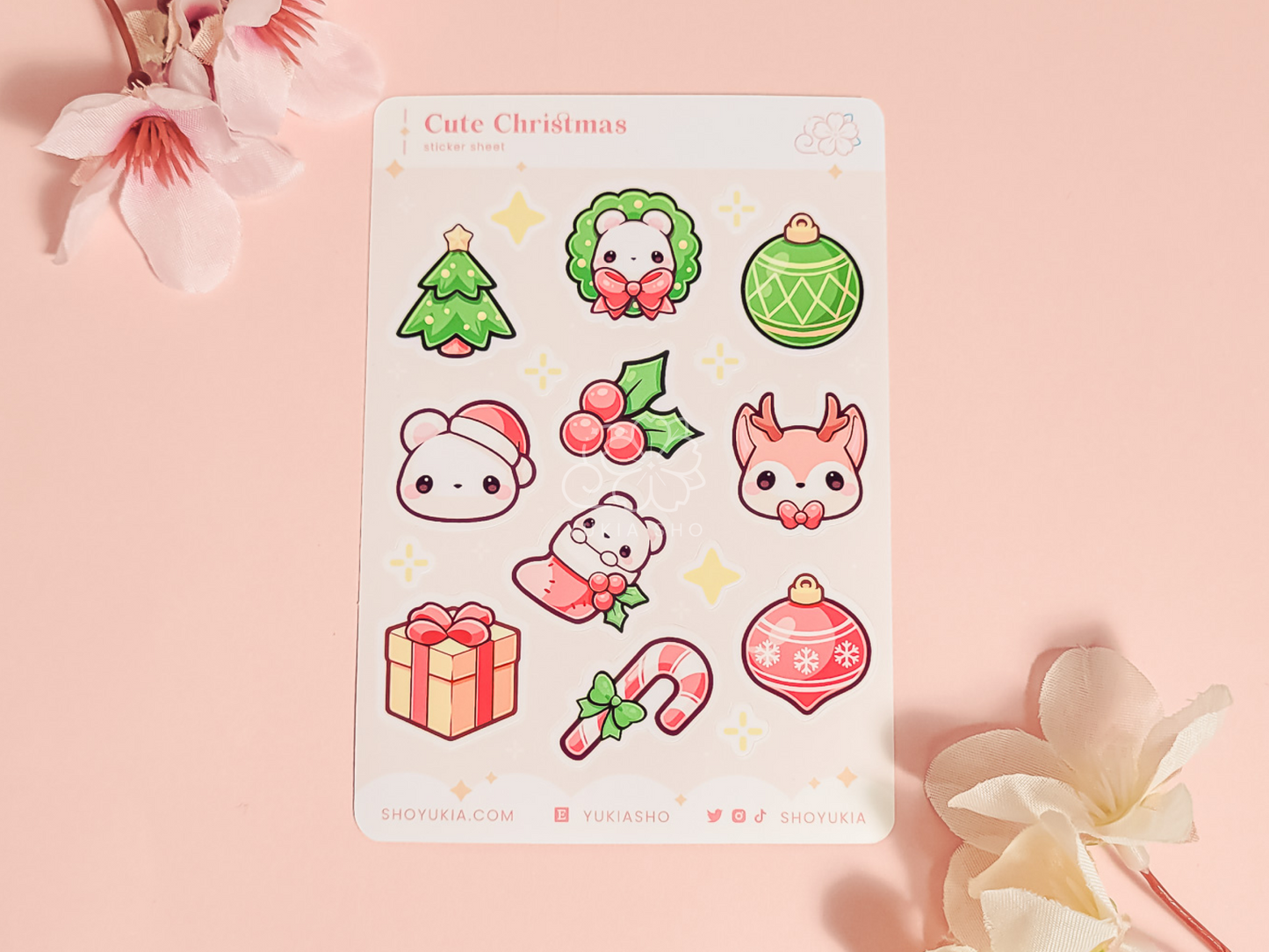 Cute Christmas Mini Sticker Sheet