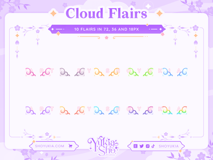 Cloud Twitch Badge Flair - Yukia Sho Studios