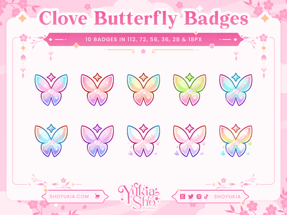 Valorant Clove Butterfly Sub Badges