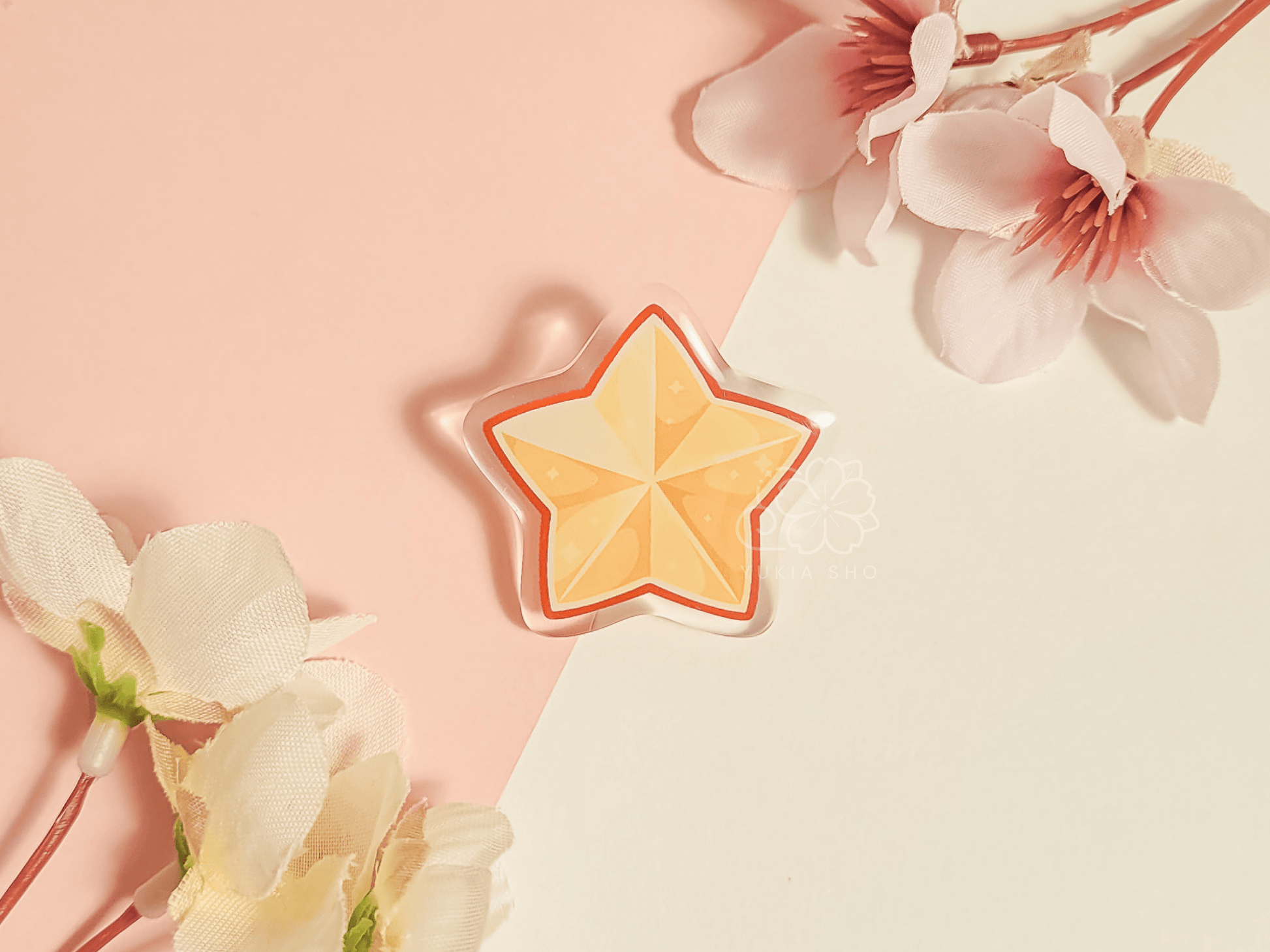 Cosmic Stars Star 1.5" Acrylic Pin - Yukia Sho Studios Ltd.