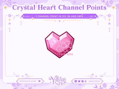 Crystal Heart Channel Points - Yukia Sho Studios