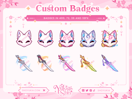 Custom Badge Commission - Yukia Sho Studios