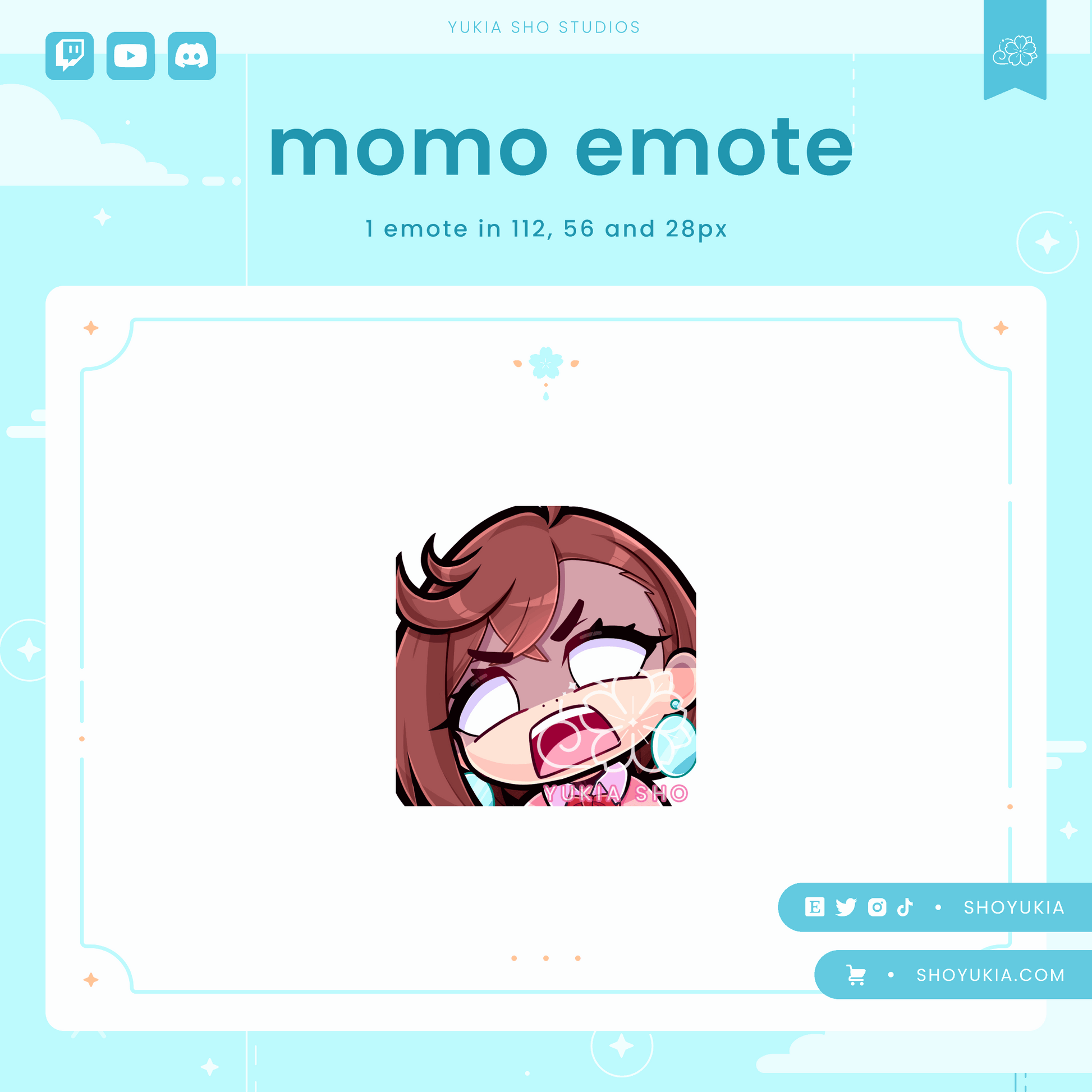 DDD Momo Emotes - Yukia Sho Studios Ltd.