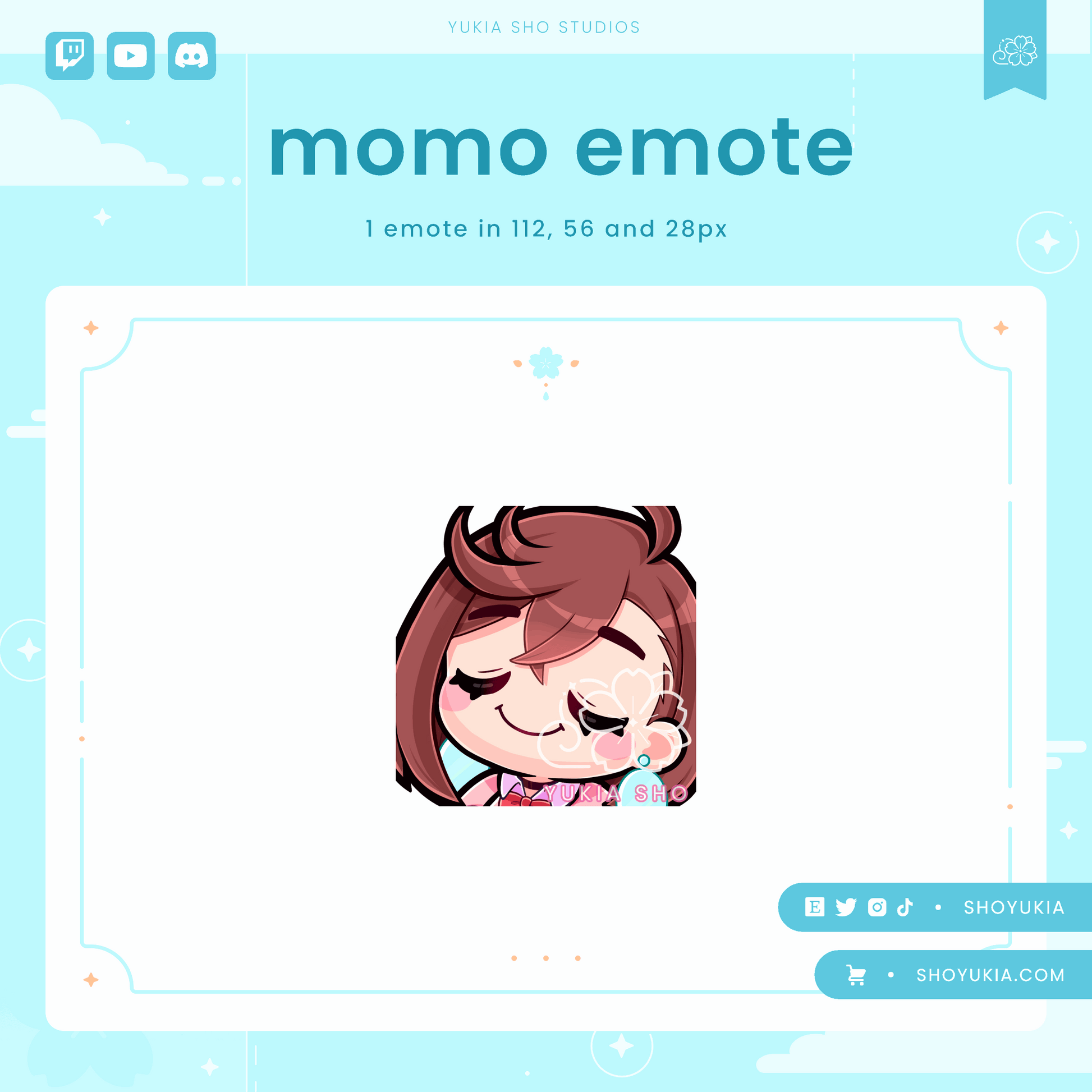 DDD Momo Emotes - Yukia Sho Studios Ltd.