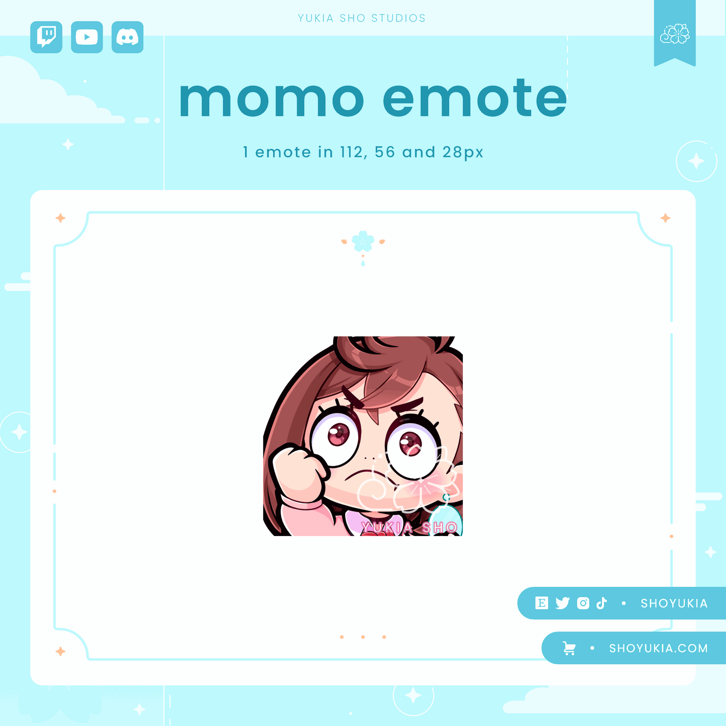 DDD Momo Emotes - Yukia Sho Studios Ltd.