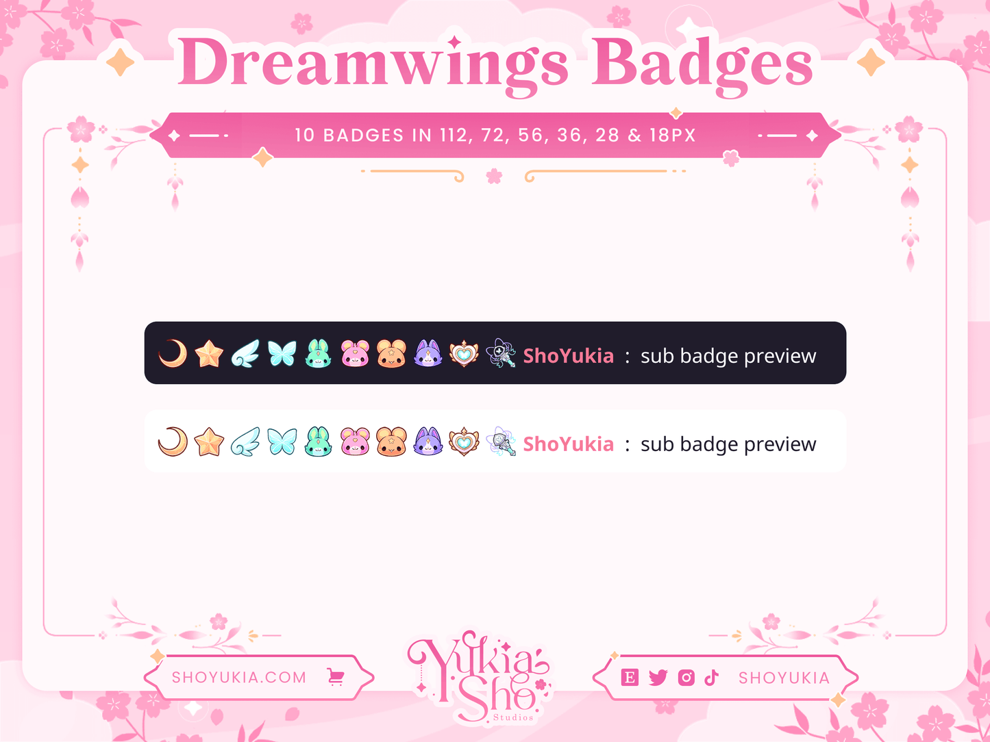 Badges d'abonnement au masque Kitsune pour Twitch/YouTube/Discord