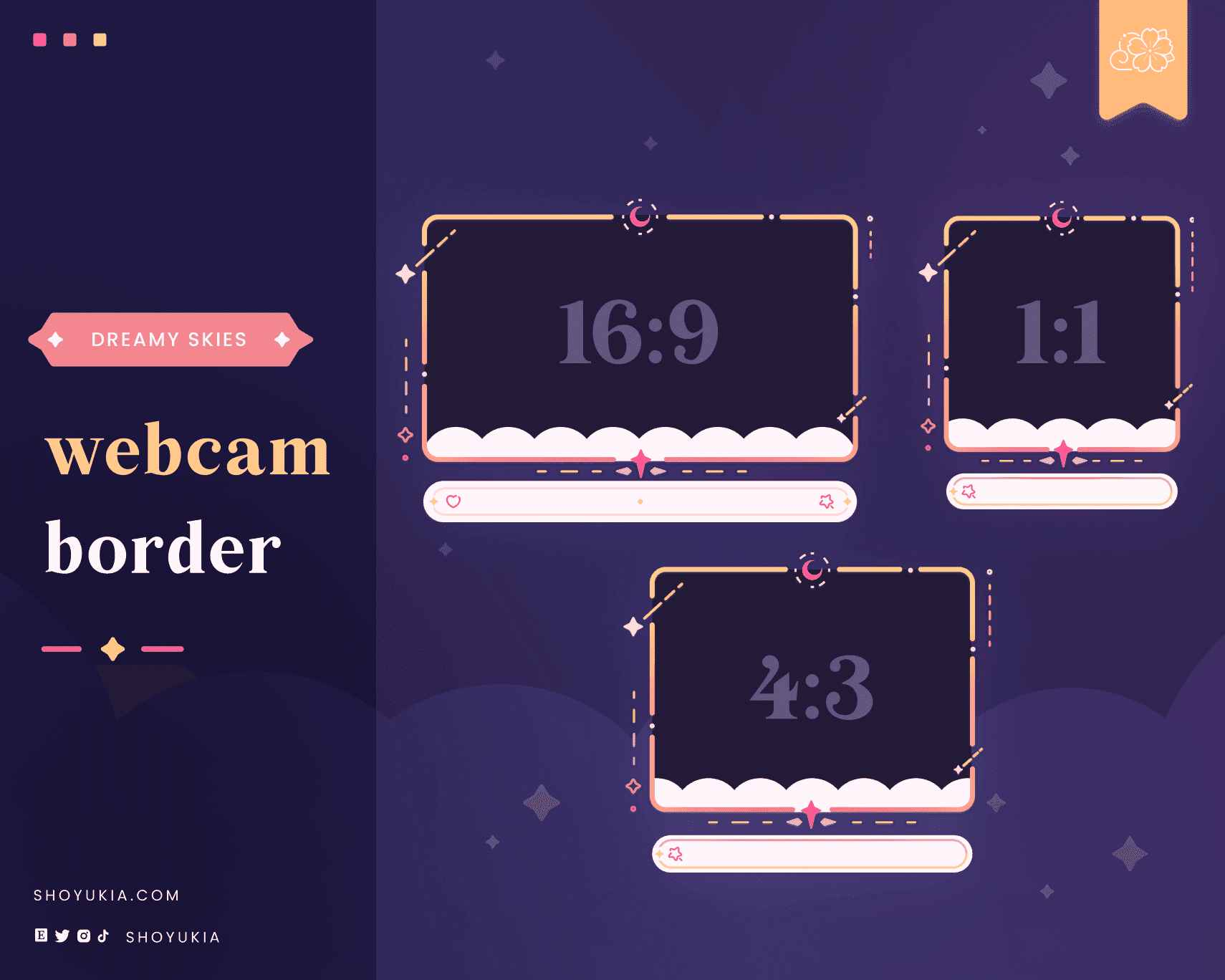 Stream Webcam Borders | High-Resolution Borders for Twitch & YouTube ...