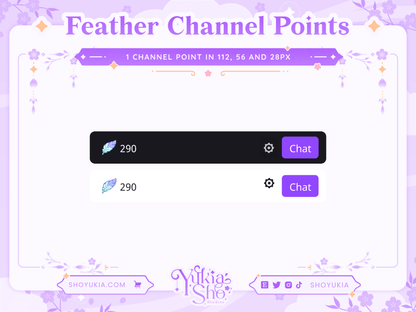 Feather Channel Points - Yukia Sho Studios