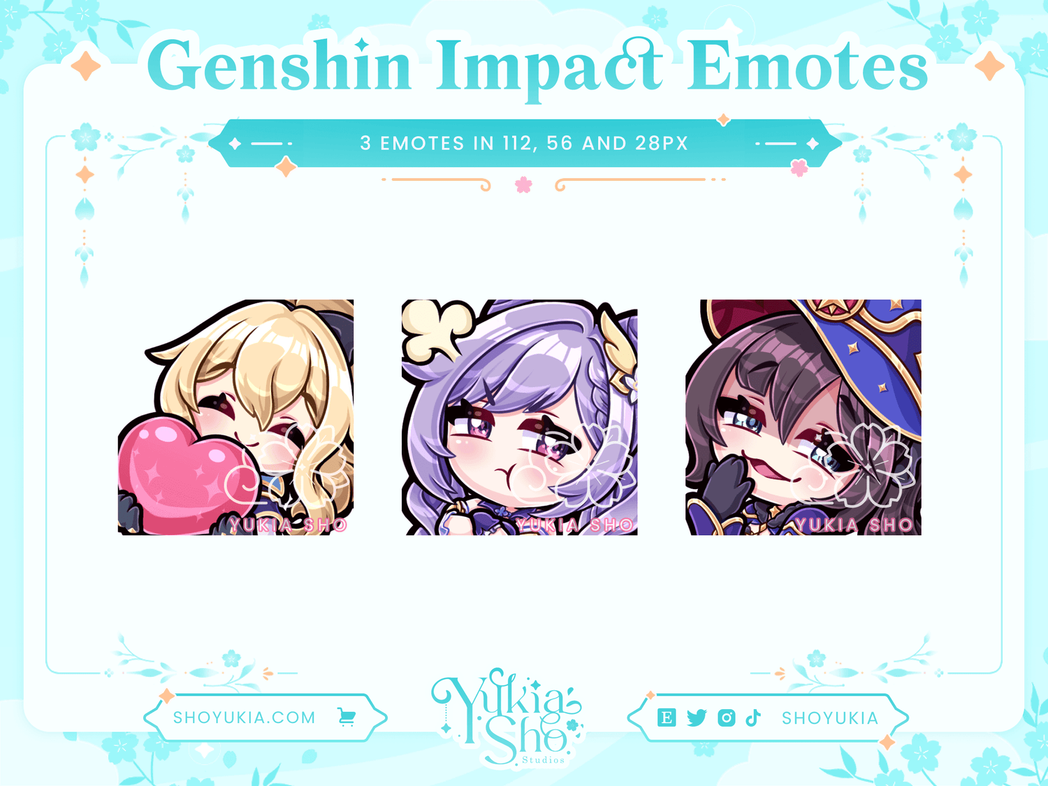 Genshin Impact Standard 5-Star Emotes - Yukia Sho Studios