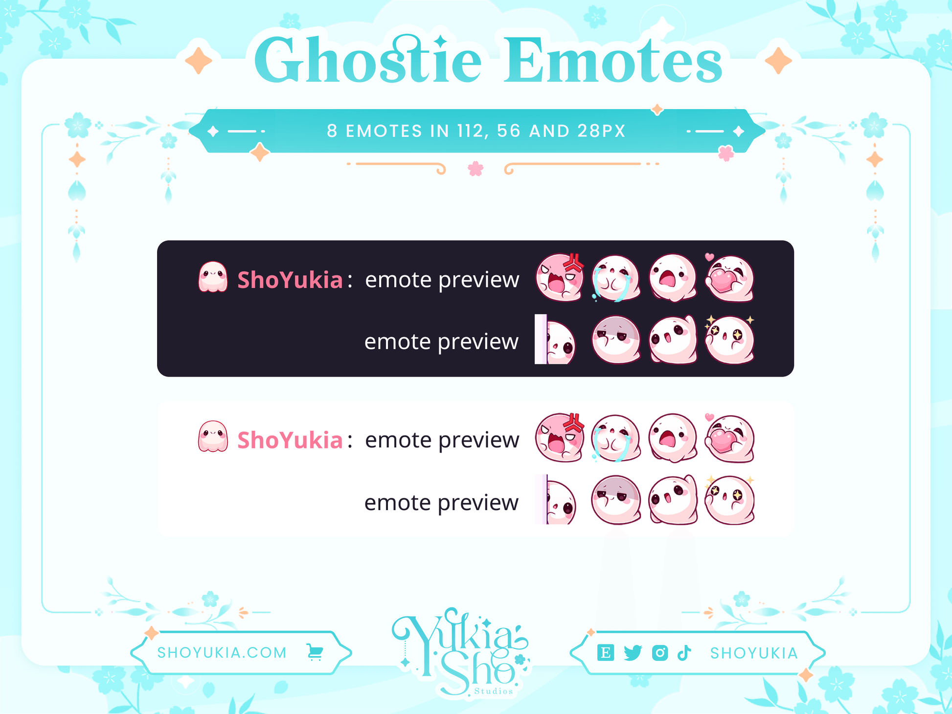 Ghost Emotes - Yukia Sho Studios