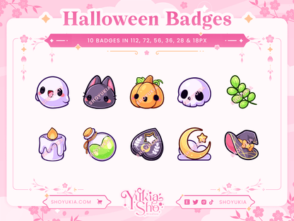 Halloween Sub Badges - Yukia Sho Studios Ltd.