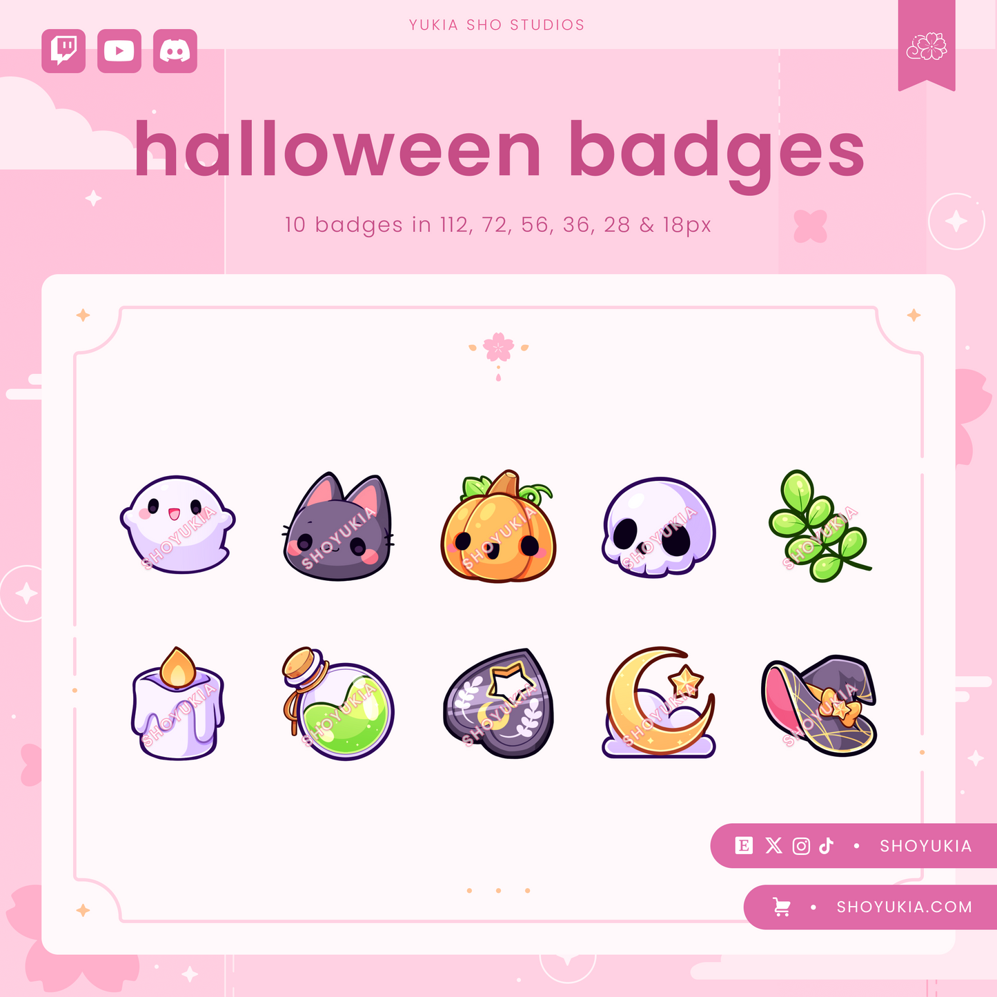 Halloween Sub Badges