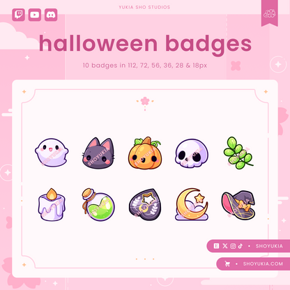 Halloween Sub Badges