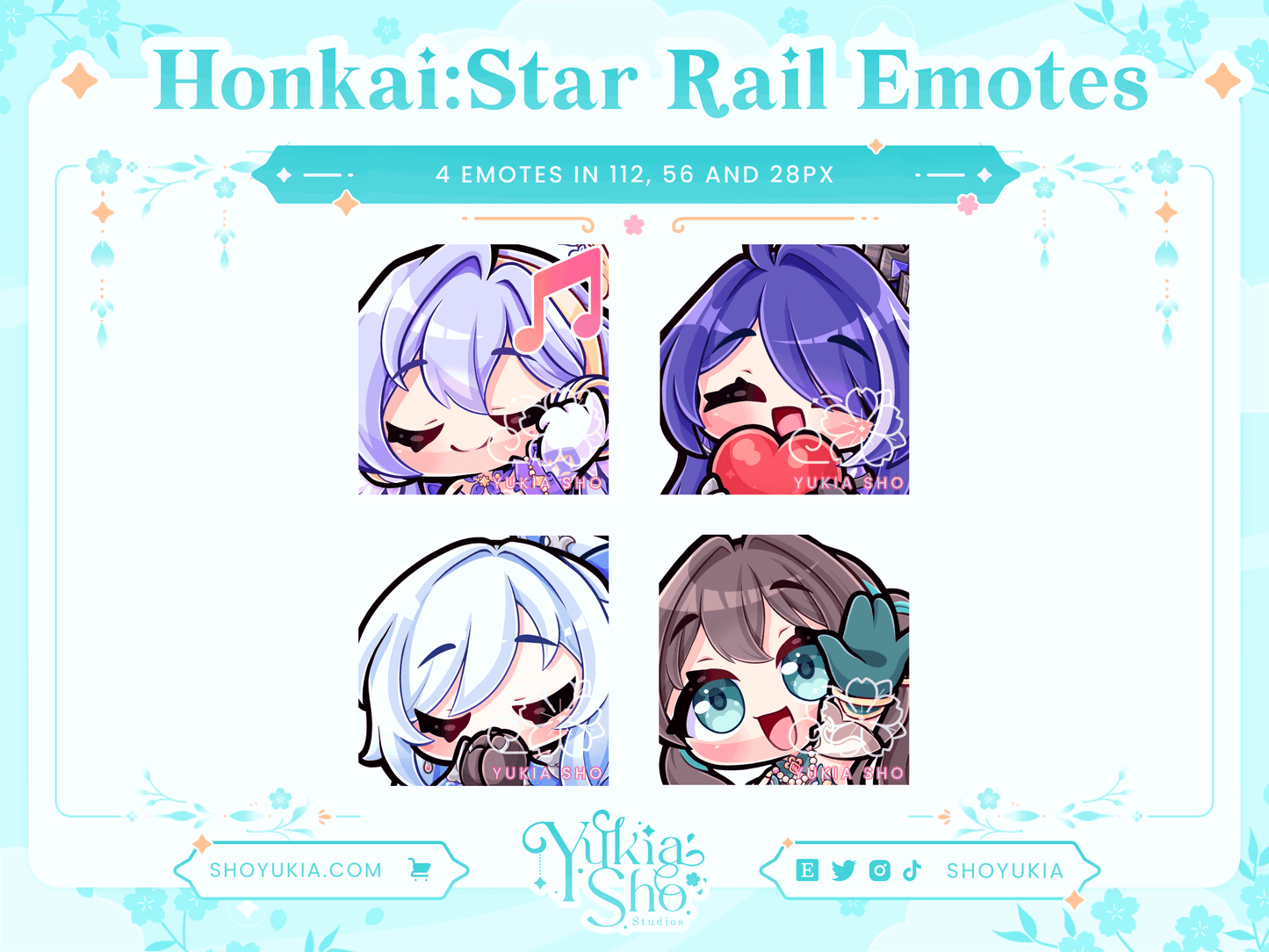 Honkai: Star Rail (Set 2) Emotes - Yukia Sho Studios Ltd.