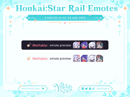 Honkai: Star Rail (Set 2) Emotes - Yukia Sho Studios Ltd.