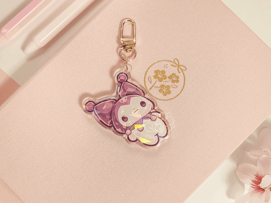 Kawaii Kuro Ded 2.5" Acrylic Keychain Charm - Yukia Sho Studios Ltd.