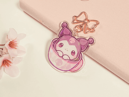 Kawaii Kuro Teacup 2.5" Acrylic Keychain Charm - Yukia Sho Studios Ltd.