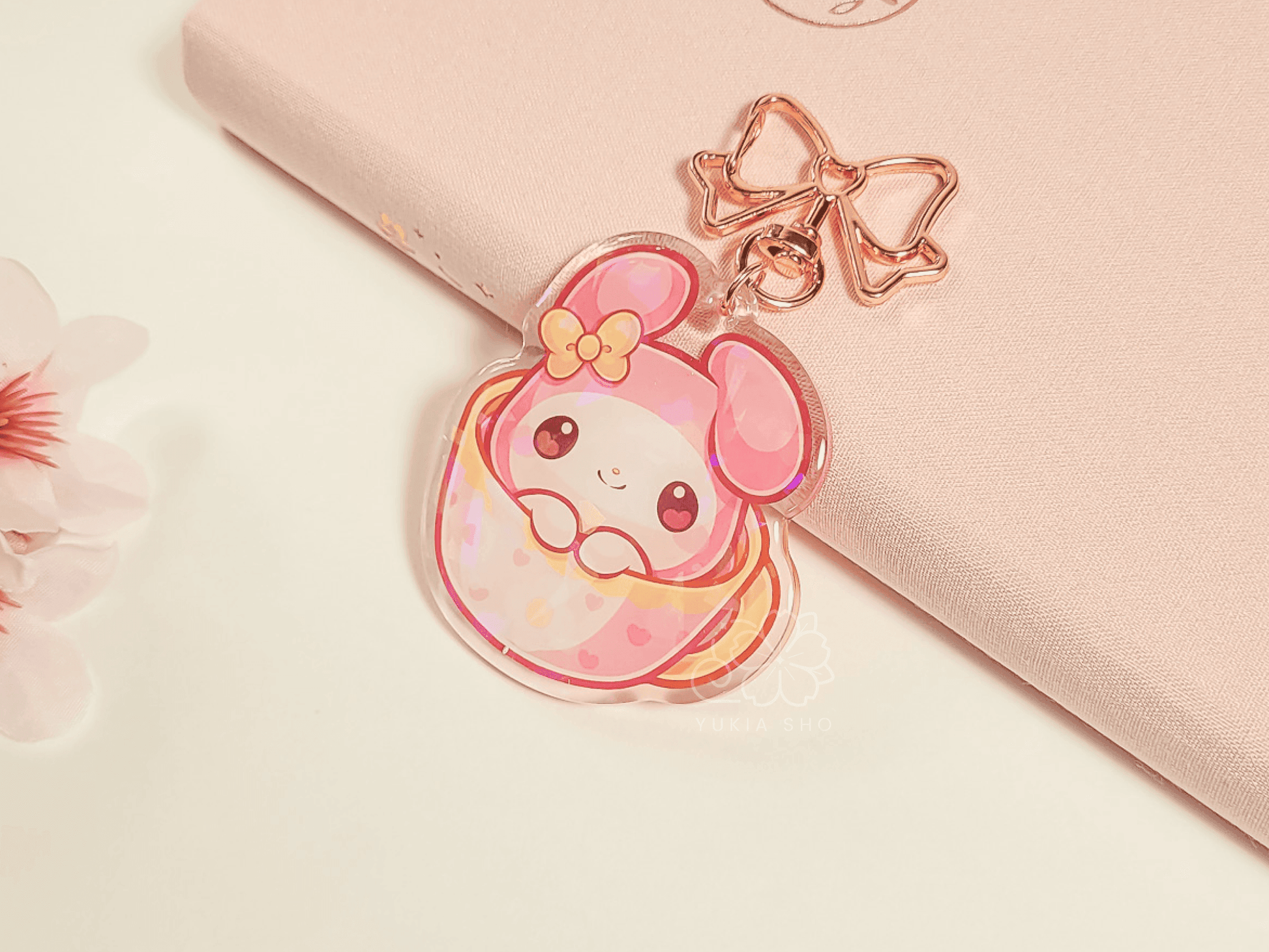 Kawaii Melo Teacup 2.5" Acrylic Keychain Charm - Yukia Sho Studios Ltd.