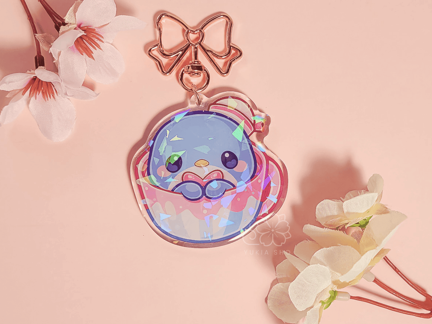 Kawaii Sam Teacup 2.5" Acrylic Keychain Charm - Yukia Sho Studios Ltd.