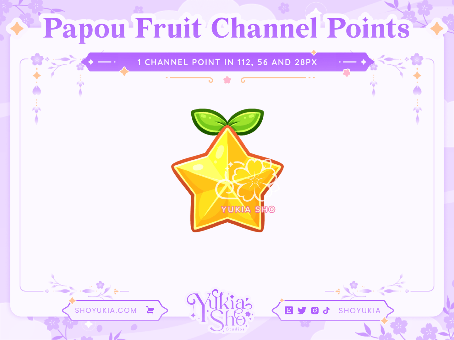 KH Papou Fruit Channel Points - Yukia Sho Studios