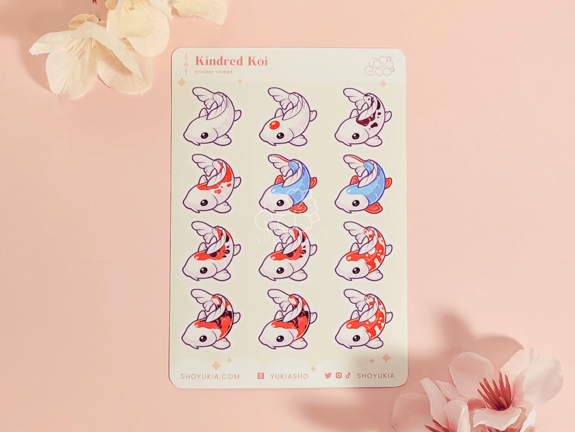 Kindred Koi Mini Sticker Sheet - Yukia Sho Studios
