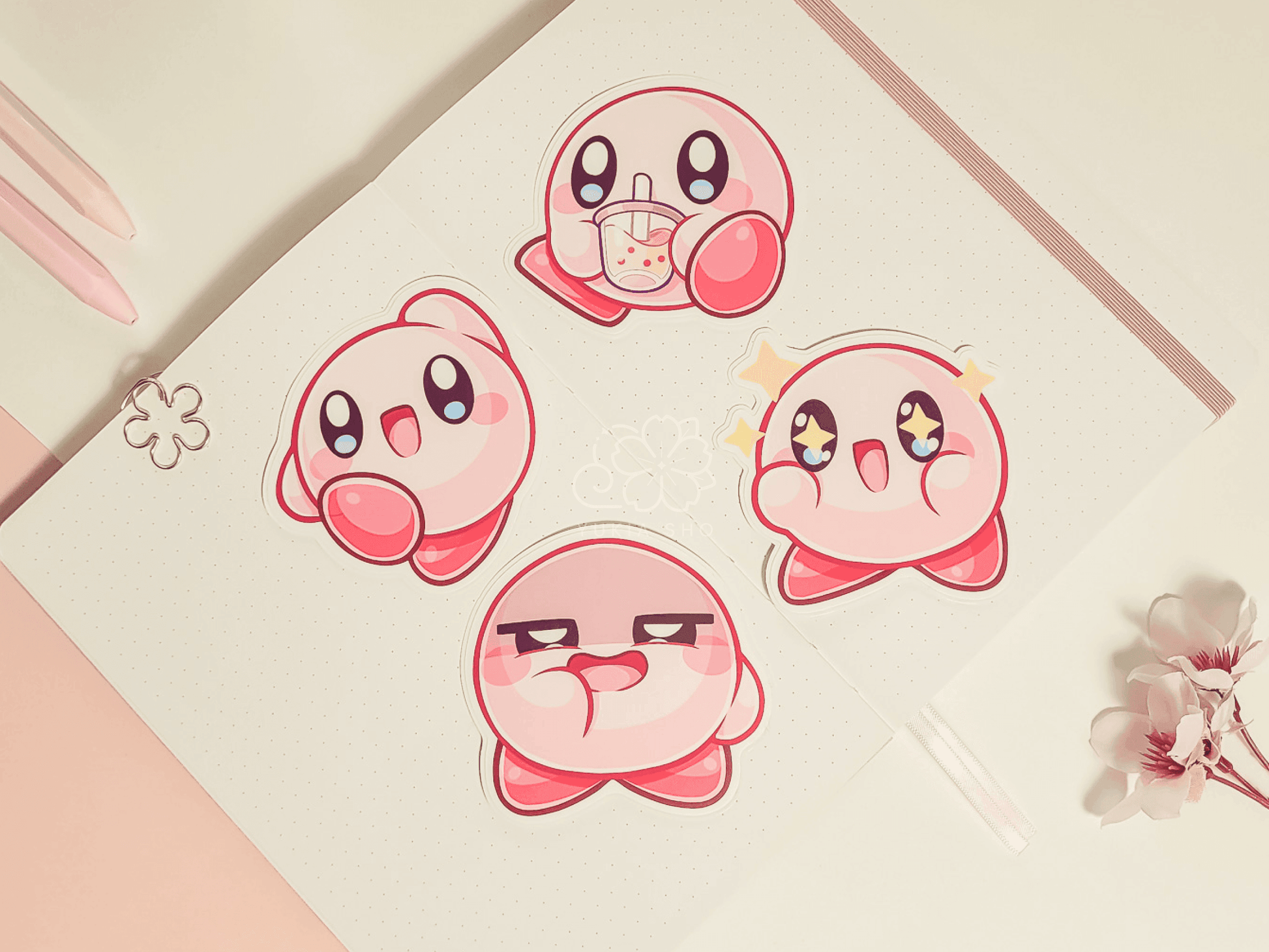 Kirby 3" Vinyl Stickers (Set 2) - Yukia Sho Studios Ltd.