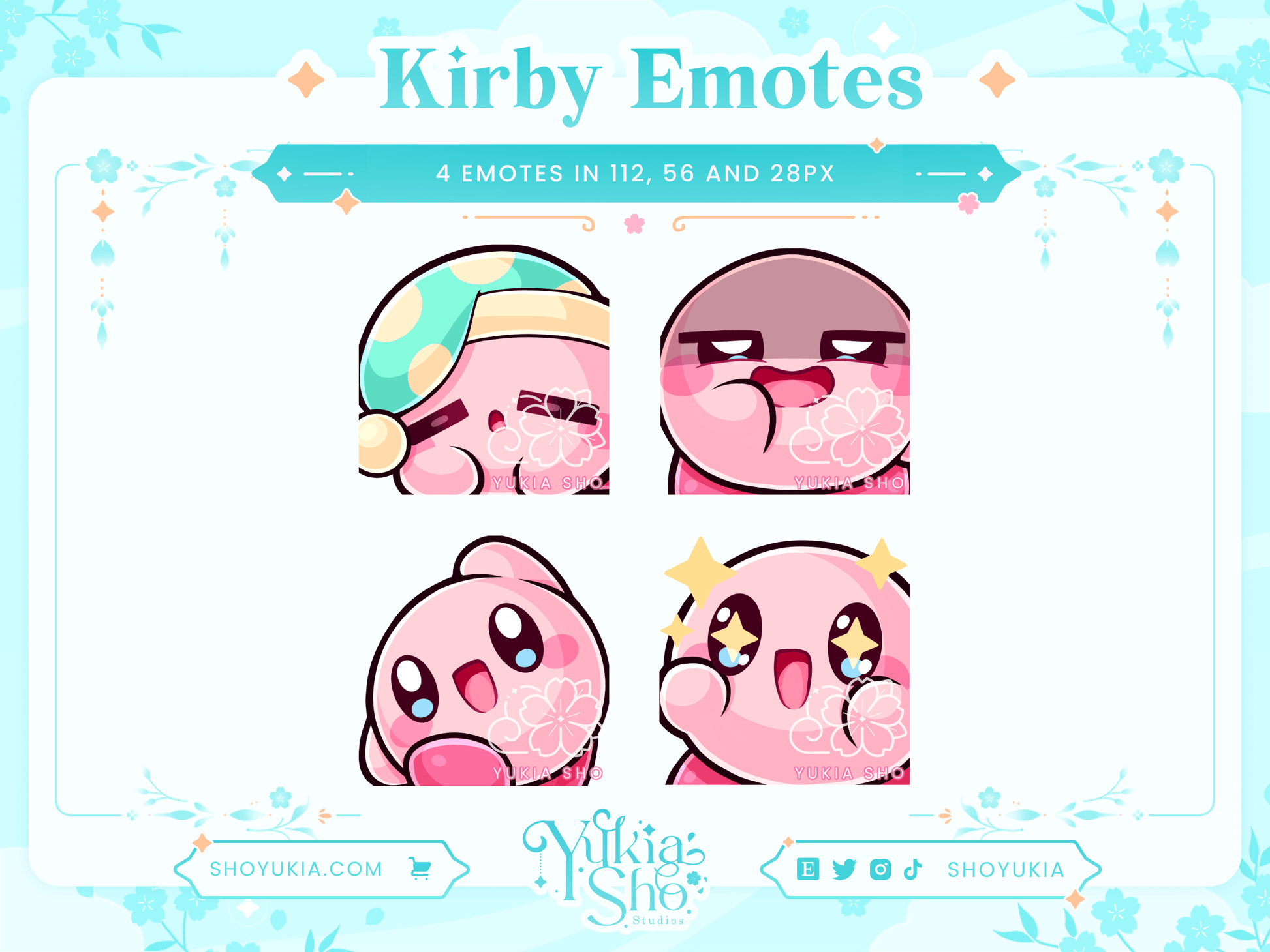 Kirby Emotes - Yukia Sho Studios
